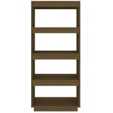 vidaXL Ormarić za knjige / pregrada boja meda 60x35x135 cm od borovine | shoptok.hr