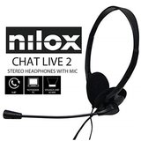 Nilox Nilex črno črno ožičenje dvojne jack črno črno slušalke, (21153541) Cene