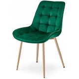  BERA stolica - zeleni baršun / noge od hrasta x 2 | shoptok.hr