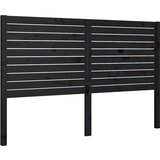  Uzglavlje za krevet crno 166 x 4 x 100 cm od masivne borovine | shoptok.hr