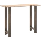  Noge za barsko mizo iz naravnega jekla 2 kosa 50 x (100-101) cm jeklo | Shoptok.si