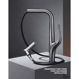 ELITE EDITION Moderna kuhinjska armatura nove generacije KF1013 | Izvlečna pipa futurističnega videza — Krom | Shoptok.si