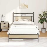 Maison Chic Posteljni okvir - Enojna postelja - Postelja za odrasle brez vzmetnice hrast 100x200 cm inženirski les-J7201, (21764772) | Shoptok.si