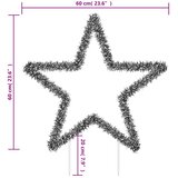  Ukrasno božićno svjetlo sa šiljcima zvijezda 80 LED 60 cm | shoptok.hr