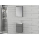 Hanah home sole 45 - set kupatilske nameštaje u mat sivoj boji (2 komada) | Eponuda.com