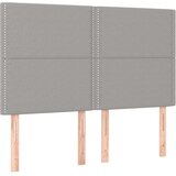 vidaXL Box spring posteljni z vzmetnico svetlo siv 140x190 cm blago | Shoptok.si