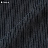 Karup Design Črna/antracitno siva raztegljiva sedežna garnitura iz rebrastega žameta 244 cm Base – | Shoptok.si