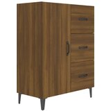  Komoda boja smeđeg hrasta 69,5x34x90 cm od konstruiranog drva | shoptok.hr