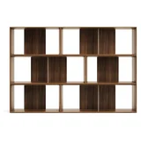 Sistem modularnih polic v orehovem dekorju 6 ks 168x114 cm Litto –