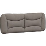  Postelja z vzmetnico taupe 120x200 cm blago | Shoptok.si