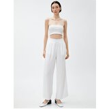 Koton Wide Leg Trousers with Pockets Elastic Waist | Shoptok.si