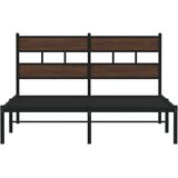  Okvir kreveta bez madraca s uzglavljem boja hrasta 137x190 cm | Eponuda.com