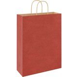  Papirnate vrećice 250 kom s ručkama crvene 32x12x42 cm | shoptok.hr