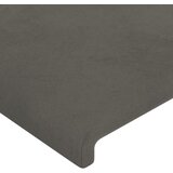  Uzglavlje s ušima tamnosivo 163x16x118/128 cm baršunasto | shoptok.hr