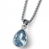  Ženski oliver weber delite aquamarine lanČiĆ sa swarovski plavim kristalom ( 11974.202 ) Cene