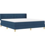  Postelja z vzmetnico z vzmetnico Modra 180 x 200 cm blago, (5000126390) | Shoptok.si
