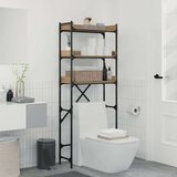  Polica za pralni stroj 67 x 25 x 163 cm Konstruiran les, (5000064705) | Shoptok.si