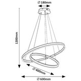 Rabalux VISEČA NIHALNA LED-SVETILKA Isaure //3000...6500 K// | Shoptok.si