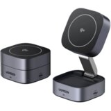 Ugreen 2-in-1 magnetni brezžični polnilnik Qi2 15W | Shoptok.si