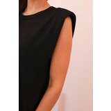 Kesi Włoski Women's set made of viscose with no sleeves and straight trousers black | shoptok.hr