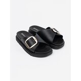 SEASTAR Black women's flip-flops with gold buckle | shoptok.hr