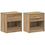 vidaXL Noćni ormarići 2 kom s ladicama Artisan hrast 39x28x41 cm - Hrast artisan 2 | shoptok.hr