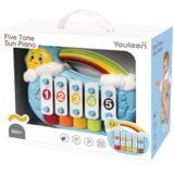  Interaktivni klavir za bebe sa 5 tonova Sun - plavi | shoptok.hr