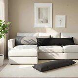  Jastuk s jastukom HEERLEN Svjetlosiva 40 x 145 cm Tkanina - Svjetlosiva 40 x 145 cm 1 | shoptok.hr