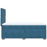 Box spring krevet s madracem plavi 80 x 200 cm baršunasti | shoptok.hr