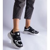 Gemre Black women's sneakers with silver inserts Gaytan | shoptok.hr