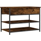 Maison Chic Klop za čevlje - Sedež za čevlje dimljen hrast 70x42,5x50 cm inženirski les, (21776253) Cene