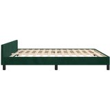  Okvir za krevet bez madraca tamnozeleni 200x200 cm baršunasti | shoptok.hr