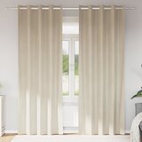  Zavjese za zamračivanje 2 kom. Krem 140 x 260 cm Baršun | shoptok.hr