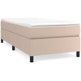  s oprugama i madrac cappuccino 90x200 cm od umjetne kože | shoptok.hr
