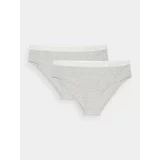 4f Women's Underwear Panties (2 Pack) - Grey