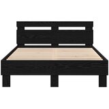  Krevetna konstrukcija Crni hrast 120 x 190 cm Konstruirano drvo | shoptok.hr