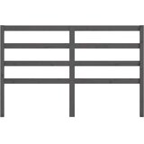  Uzglavlje za krevet sivo 126 x 4 x 100 cm od masivne borovine | shoptok.hr