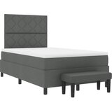  Krevet s opruga kutije Tamno siva 120 x 190 cm tkanina | shoptok.hr
