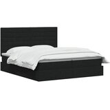  Krevet s od storage s uzglavljem Crna 200 x 200 cm Tkanina - Crna 200 x 200 cm Dizajn linija | shoptok.hr
