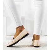 Gemre Beige square-toe loafers Milder | Shoptok.si