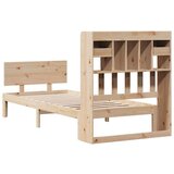 vidaXL Knjižna postelja brez vzmetnice 90x200 cm trdna borovina | Shoptok.si