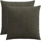  Presvlaka za jastuk 2 pcs ALMELO Antracit 65 x 65 cm Kord - Antracit 65 x 65 cm 2 Slike