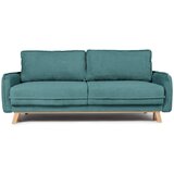 Bonami Selection Turkizna raztegljiva sedežna garnitura iz rebrastega žameta 218 cm Tori – Cene