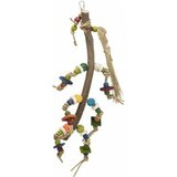  igračka za papagaje od prirodnih materijala 56cm šarena cene