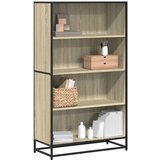 vidaXL Polica za knjige sonoma hrast 80,5x35x139 cm izrađeno drvo Cijene