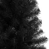 vidaXL Božično drevo med 300 LED z stojalom Črna 210 cm PVC | Shoptok.si