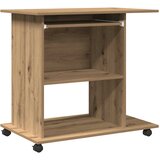 Maison Chic Računalniška miza - pisarniška miza artisan hrast 80x50x75 cm inženirski les, (21785589) | Shoptok.si