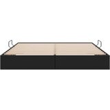  Otomanski krevet s pohranom Crna 160 x 200 cm Lažna koža | shoptok.hr
