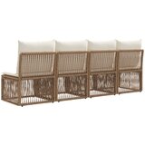 vidaXL 4-sjedala sofa 4 pcs 4-Broj sjedala Bež poliratan | shoptok.hr