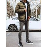 DStreet Kurtka męska zimowa pikowana zielona | Shoptok.si